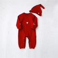 Family Matching Clothes Winter Thicken Warm Sweater Heart  Baby Bodysuit Brother Sister Hoody Outfit