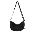 Male Solid Crossbody Bag Waterproof Nylon Fabric Single Shoulder Bags Multifunction Large Capacity Student Bags