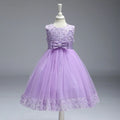 Summer Little Bridesmaid Dress For Girls Children Princess Dresses Elegant