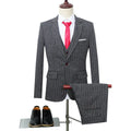 Men's Banquet Wedding Suit Blazer Vest Pants Set Jacket Coat Trousers