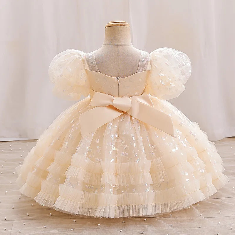 Girls Princess Dress Coated Children's Dress Girl's Gown Baby Girl