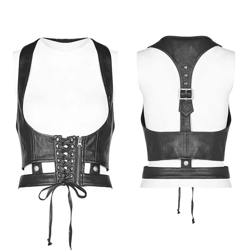 Women Punk Corsets Goth Club Slim Women Waist Leather Corset