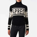 Jacquard Knitted Alphabet Stripe Autumn Winter Slimming Sweater for Women