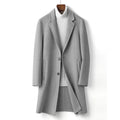 Winter new luxury clothing business gentleman men's casual slim long wool coat