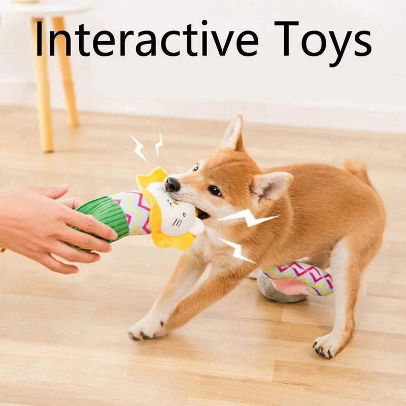 Toy Plush Squeaky Animal Doll for Puppy Small Medium Dogs Interactive Toy Chew Toys Pet Supplies Pet Accessories