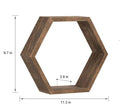 Shelving wall hanging Wooden hexagonal frame living room wall decoration wall hanging frame