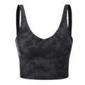 Women Longline Sports Bra Wirefree Padded Yoga Bras Workout Running Crop Tank Tops