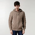 Winter Hooded Cardigans Men Autumn Causal  Knitted Sweater Couple Knitwears Men Clothing