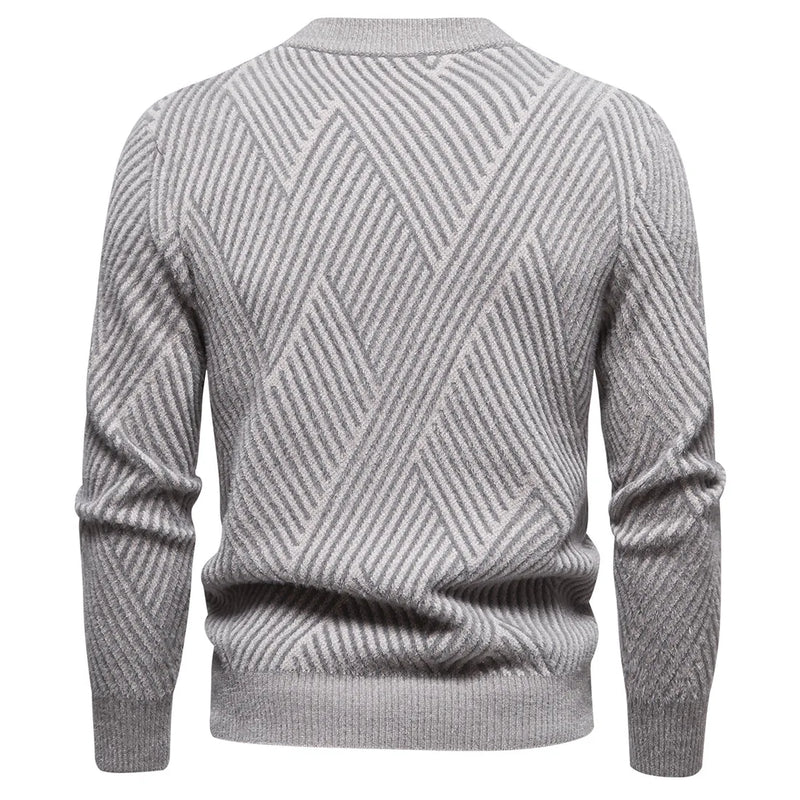 Sweaters for Men Autumn Winter Thick Warm Pullover Tops Knitted Sweater