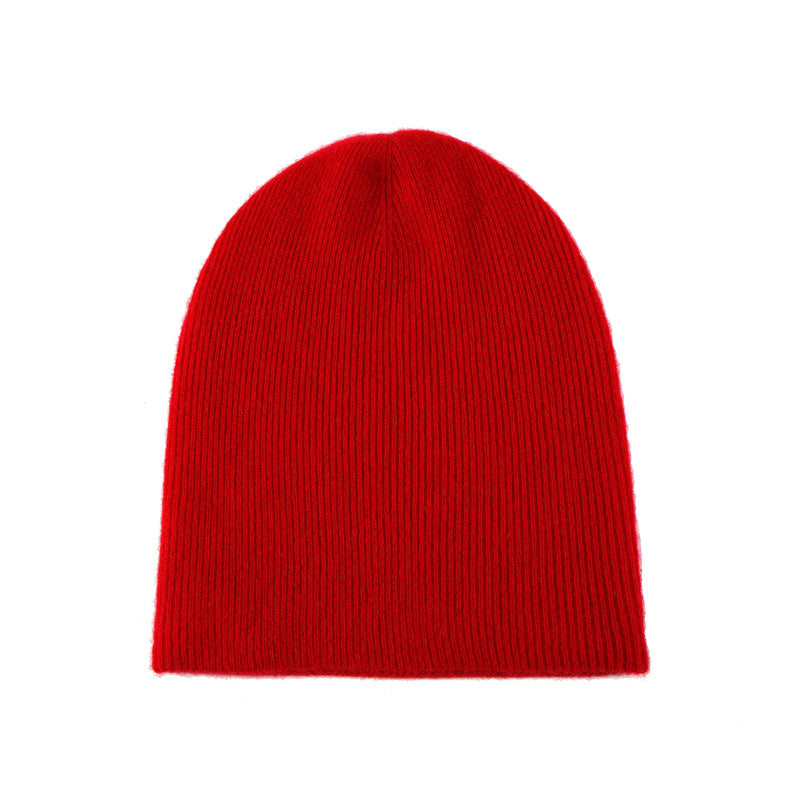 Cashmere knitted hat  Autumn Winter casual  seamless double-layer thickened  pure cashmere hat