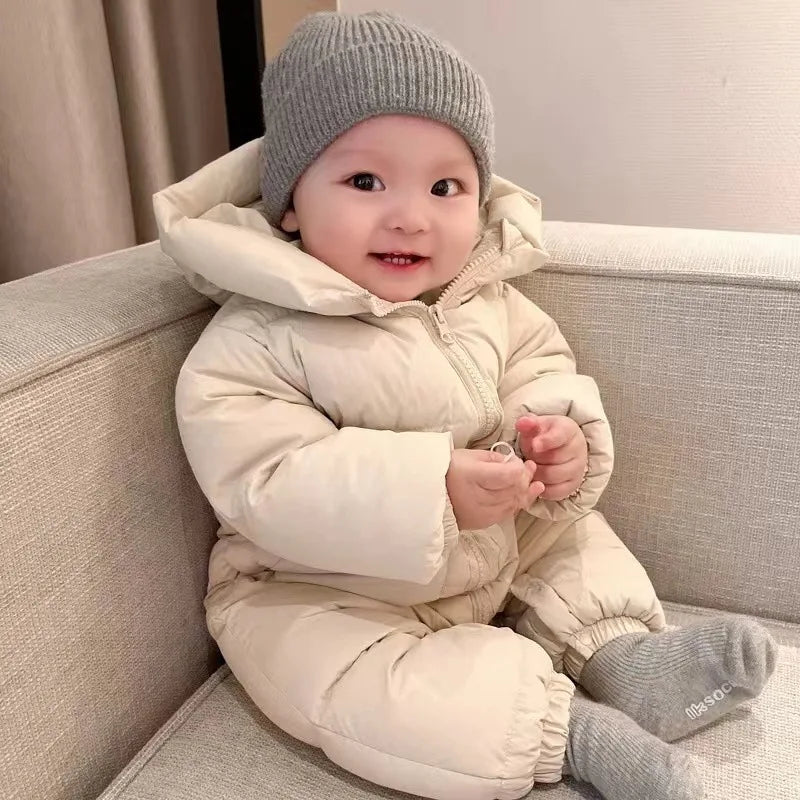 Newborn Baby Rompers Winter Coats Warm Baby Boys Costume Babie Girls Clothing Overall Baby Outwear Jumpsuits Children Clothes