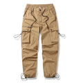 Men Cargo Pants Multi-pockets Solid Overalls Outdoor Man Trousers Casual Pants