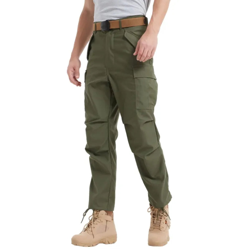 American M65 Military Combat Training Pants Outdoor Hiking Pocket Work Pants