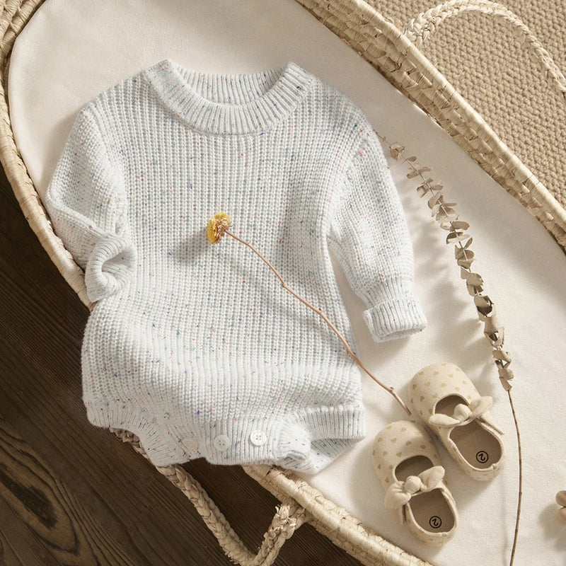 Warm Baby Romper Knit Infant Baby Boy Girl Jumpsuit Playsuit Fall Winter Spring Clothing