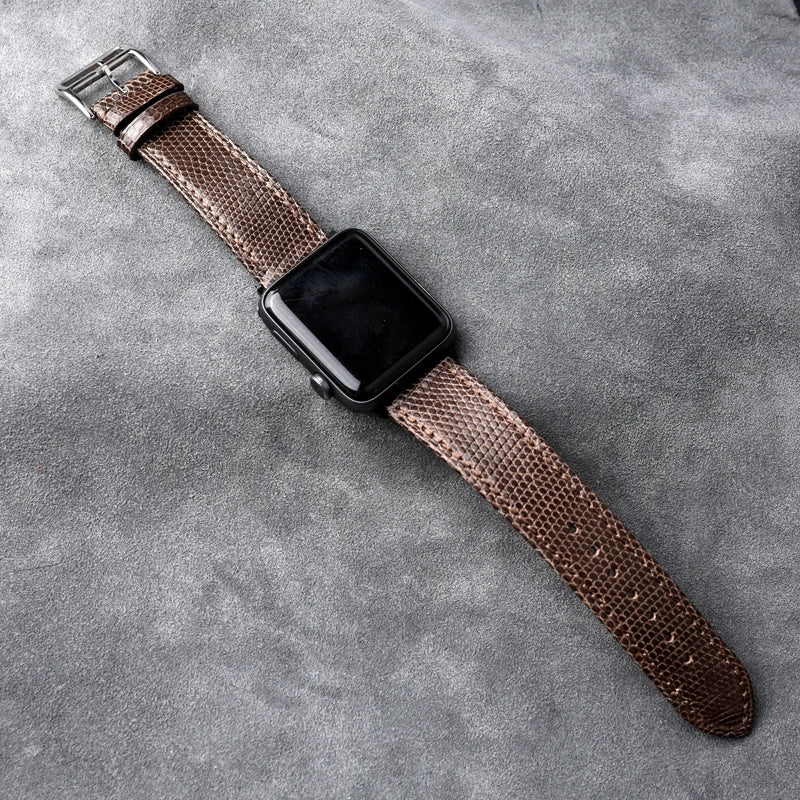 Handmade Fits Apple Watch 49MM 45MM 44MM 42MM 41MM Genuine Leather Ultrathin Soft Watchband