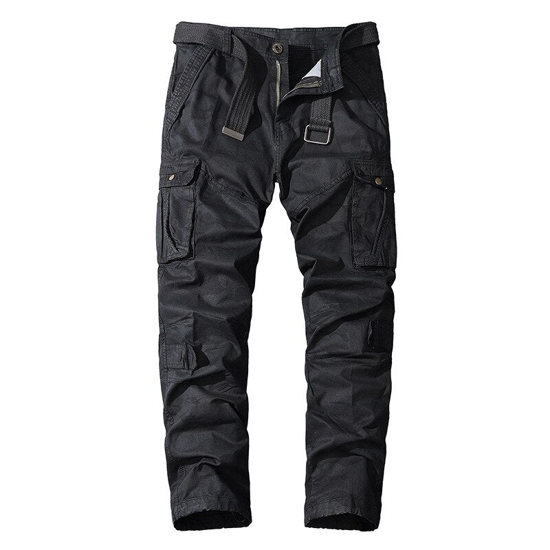 Military Men Pants High Quality Outdoor Jogging Cargo Pant Casual Army Camouflage Straight Solid Army Trousers