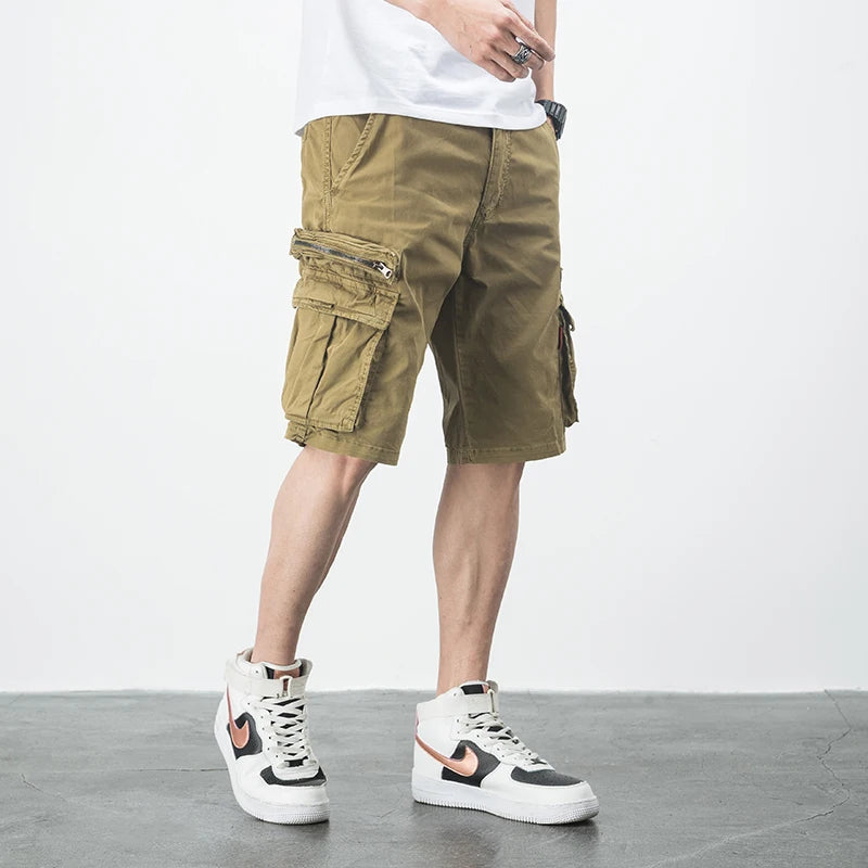 Men Cargo Shorts Men Summer Side Pockets Streetwear Male Pants Casual Shorts for Men