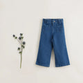 Girls Cotton Slim Jeans Flared Pants for Autumn French Series