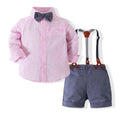 Spring Summer Baby Clothes Gentleman T-shirt Shorts Toddler Boy Clothing Outfits