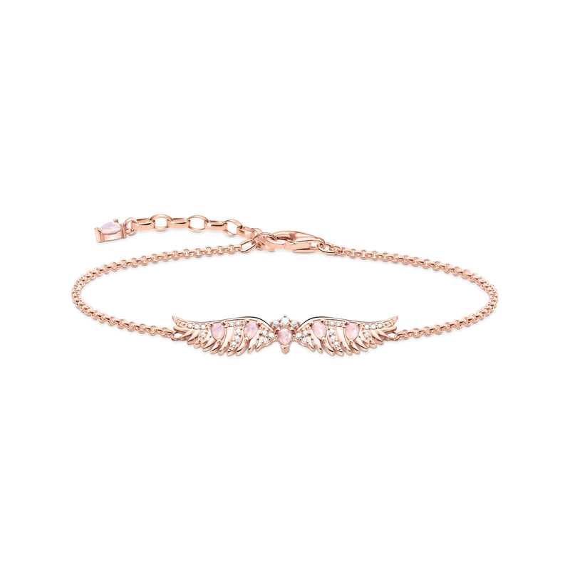 Jewelry Set Necklace and Braelet Rose Gold Phoenix Wing Fine Jewelry 925 Sterling Silver Trendy Gift For Women