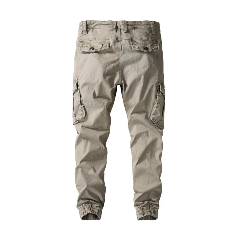 Cargo Pants Men Military Tactical Pants Casual Cotton Pants Male Trousers Elastic Waist