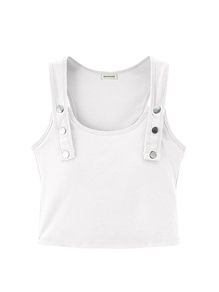 Summer Crop Top Women's Basic T-shirts Vest Seamless Streetwear Sleeveless Casual Sexy Vintage Tank Tops Female