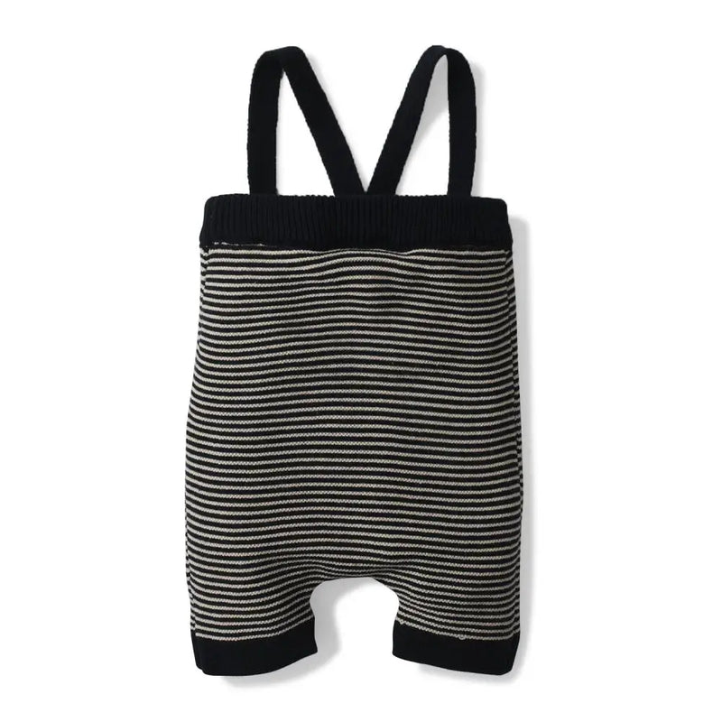 Baby Boy Striped Wool Knitting Suspender Shorts Infant Toddler Clothing Cotton Rib Knit Pants Overalls