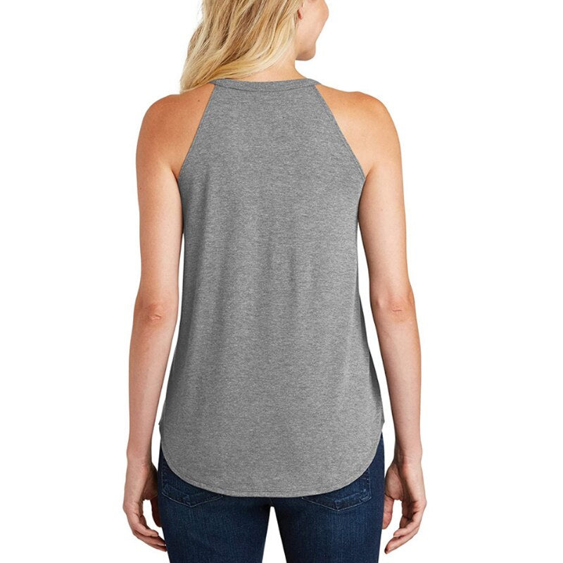 Summer Tanks Top Sleeveless Casual Vest Halter Sexy Sport Elegant Basic Blouse New Women Top Solid Loose