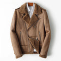 Wool Coat Men Shearling Jacket Men's Motorcycle Jackets Winter Clothes Fur Parka