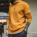 Turtleneck Knitted Sweater Base Layer Pullover Warm Inner Wear for Men's Autumn and Winter Tops