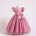 Children Dresses for Girls Wedding Princess Ball Gown Elegant Puff Sleeve Formal Party Prom Dress for Teen 4-14 Years Costumes