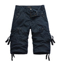 Summer Cargo Shorts Men Casual Workout Military Army Men Shorts Multi-pockets Calf-length Short Homme Men Clothing