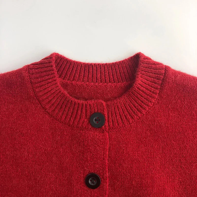 Winter Kids Sweaters Red Toddler Girl Cardigan Kids Boys Girls Cardigan Christmas Costumes Children Coat Clothes