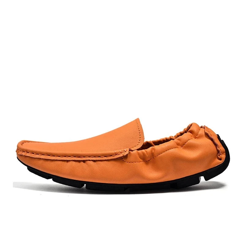 Men Leather Loafers Slip on Casual Shoes Moccasins Men's Flats Supper Soft Men Shoes