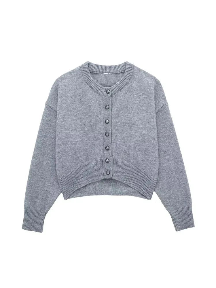 Spring Cropped Cardigans for Women Single Breasted Sweaters Women Cardigan Woman