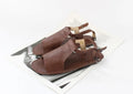 Women literary flat-soled shoes Women summer handmade leather casual  sandals