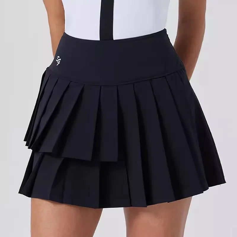 Women's Pleated Skirt High Waist Slim Sports Outdoor Short Skirts