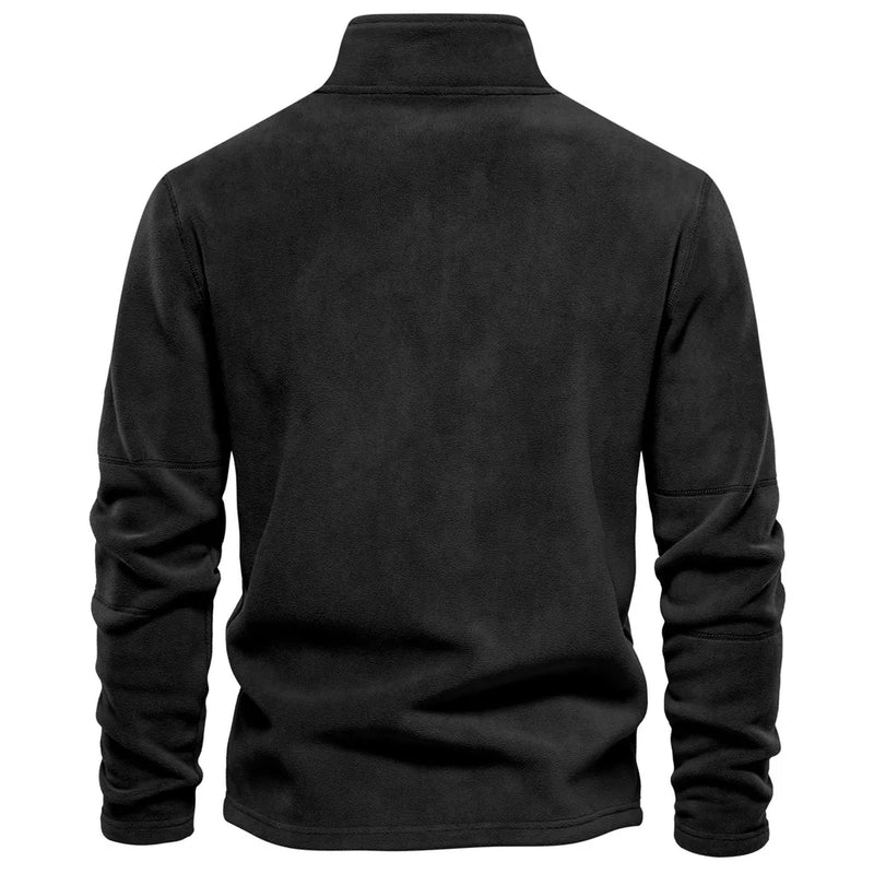 Winter Thicken Warm Fleece Hoodless Sweatshirt for Men Pullover Men's Sweatshirts