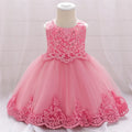 Summer Ceremony First Birthday Dress For Baby Girl Clothes Flower Baptism Princess Dress