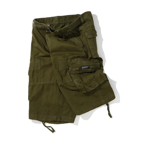 Summer Men's Cotton Cargo Shorts Casual Shorts Men Solid Outdoor Breathable