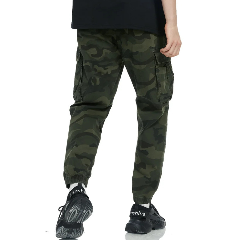 Camouflage Cargo Pants Men's Autumn Multi-pockets Tooling Overalls Outdoor Man Trousers Casual Pants