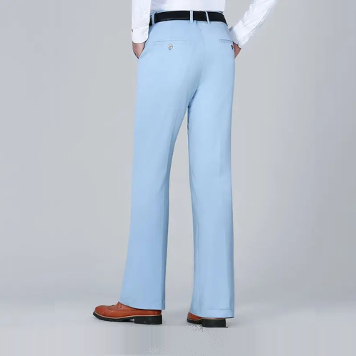 Spring Summer Men Slim Fit Elastic  Solid Men's Casual Thin Pants