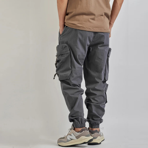 Military casual outdoor cargo quick dry pants men's trend loose bunched light pants