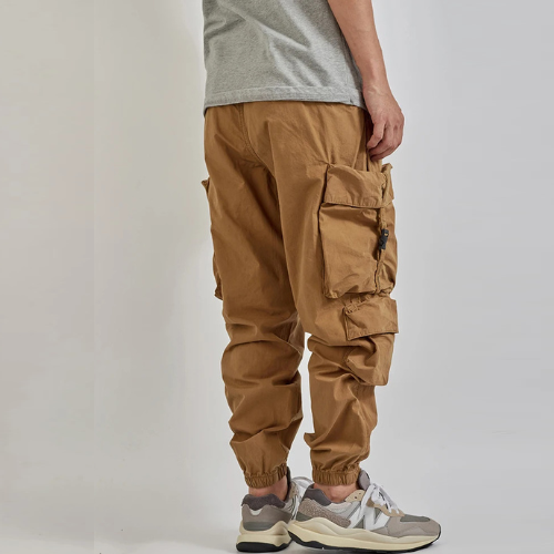 Military casual outdoor cargo quick dry pants men's trend loose bunched light pants