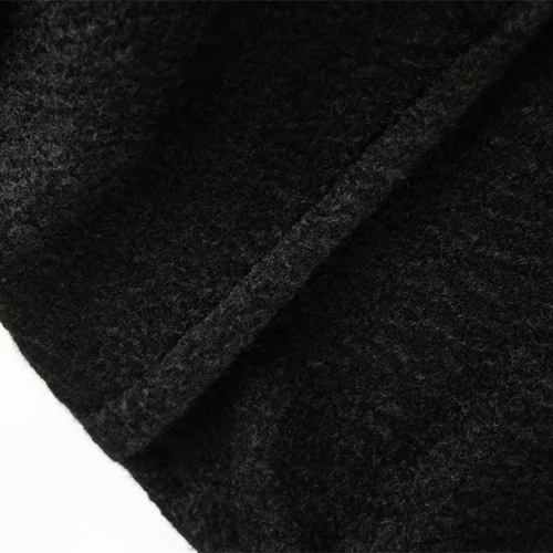 Woolen Coat Men Winter Streetwear Stand collar Single Breasted Outerwear Men