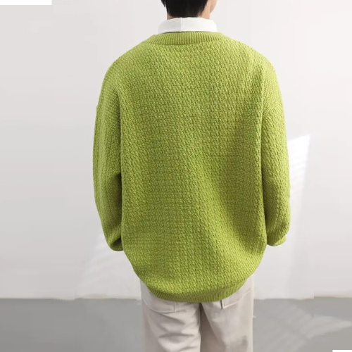 Men Pullovers Knitted Sweater for Male Loose Casual Winter Sweater