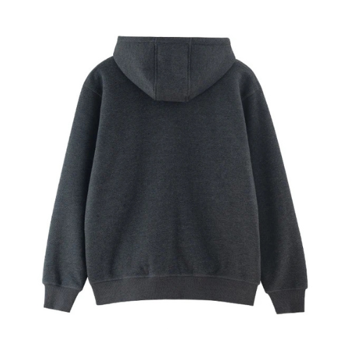 Cashmere Imitation Coat Men Winter Thicken Fleece Warm Hood Cotton Sweatshirt