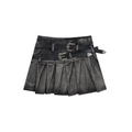 Summer Women Dark Academia Mini Pleated Jean Skirts Denim