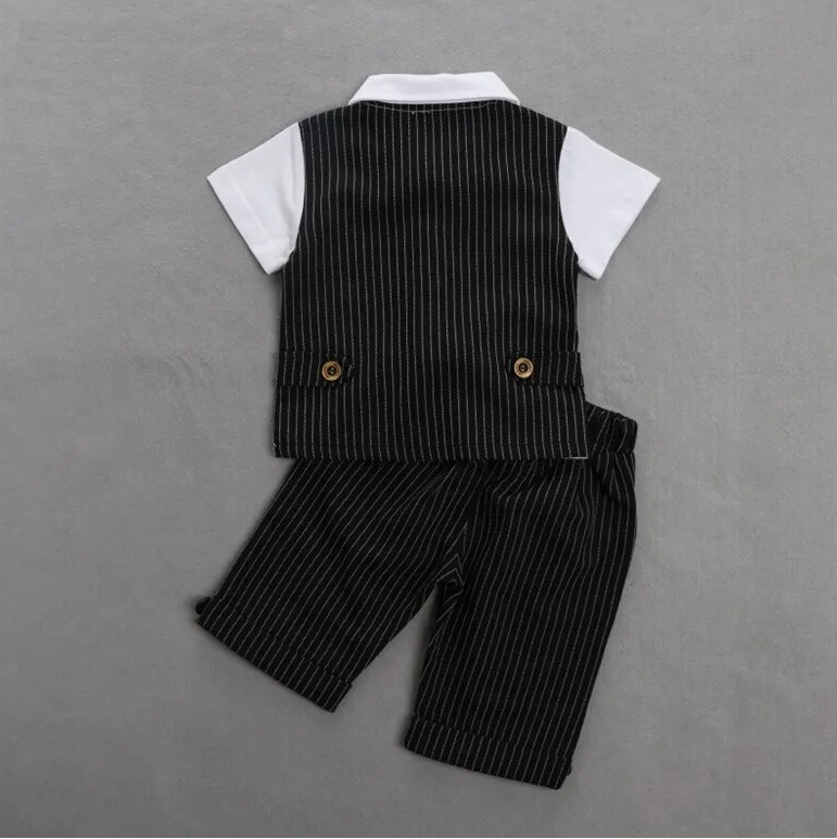 Kids Boy Summer Spring Clothing Set Formal Gentlemen Wedding Birthday Elegant Show Child Infant Handsome Warehouse Costume