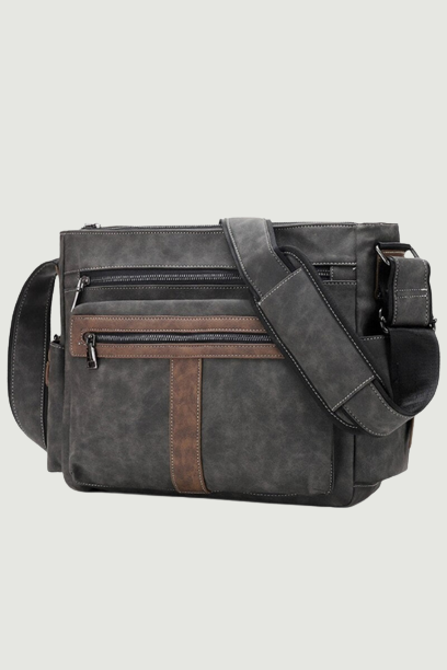 Men Leather Shoulder Bags Casual Vintage Crossbody Bag Large Capacity Travel Bags Messenger Bag Satchels